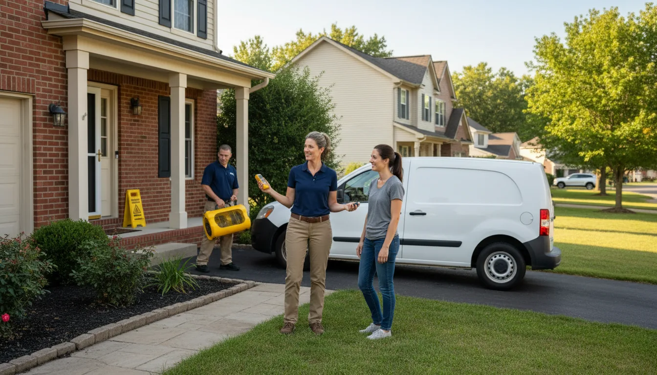 Residential water damage restoration in Nesbit, MS